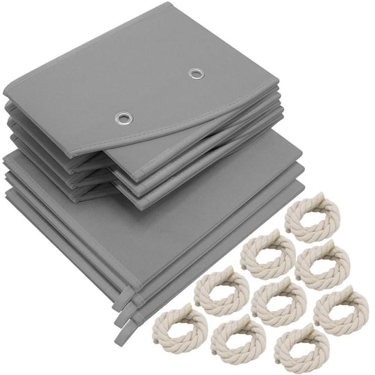 Sorbus 20" Trapezoid Storage Box with Cotton Rope, 3ct.